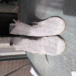 Grey Toms Wedge Boots size 8